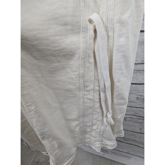 Daily Practice Horizon Wide Leg Jumpsuit M Cream Seamed Drawstrings Sleeveless - Picture 5 of 11